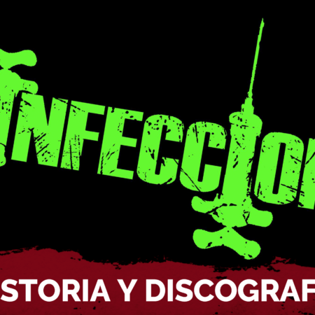 Logo de la banda de punk infeccion en verde