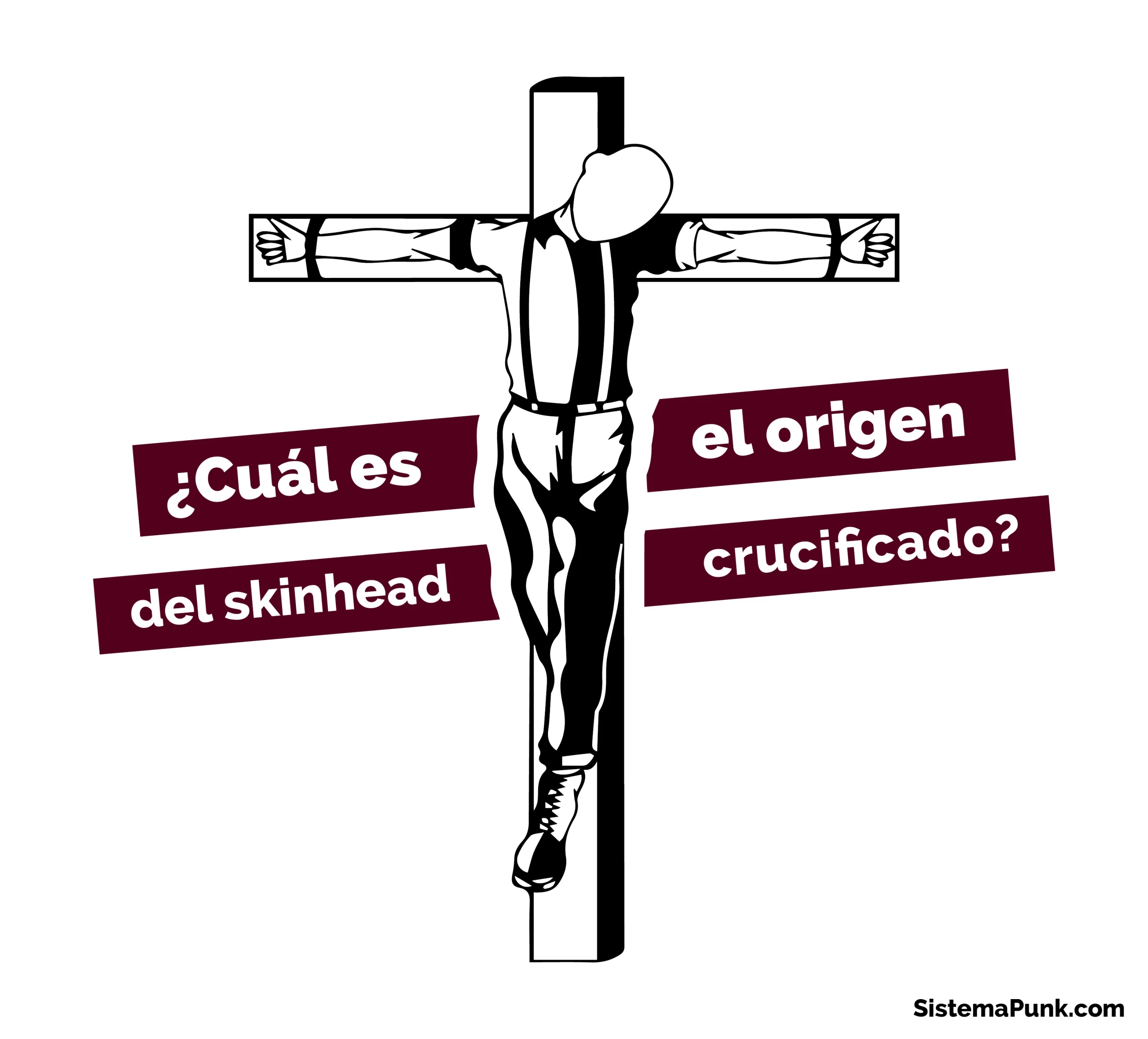 ¿Cuál es el origen del skinhead crucificado?