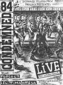Concierto Condemend 84 con los nazis de Skinhead Milano