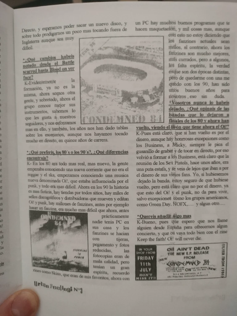 Entrevista a Condemned 84