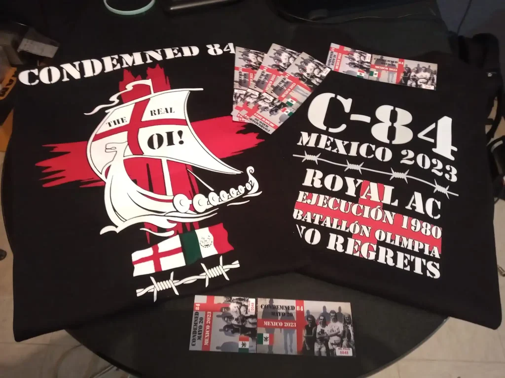Camisetas el concierto de Condemned 84 nazis