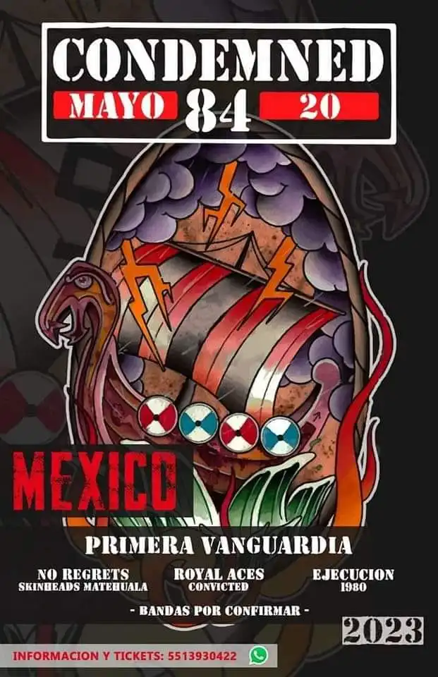 Cartel del concierto de Condmned 84