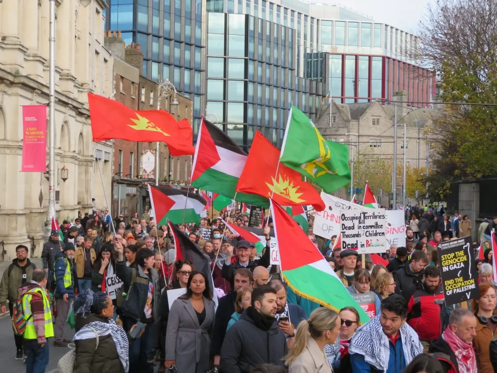 Manifestación en Irlanda
