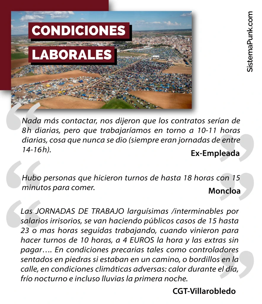 Declaraciones sobre las condiciones laborales en el Viña Rock