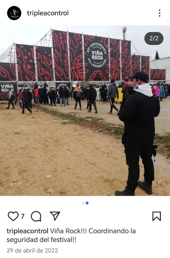 La empresa Triple A Control en el Viña Rock