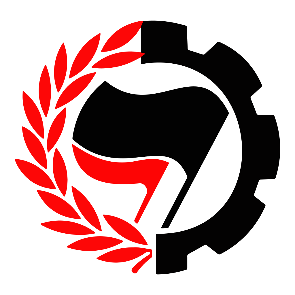 Símbolo antifascista. Descargar gratis png.