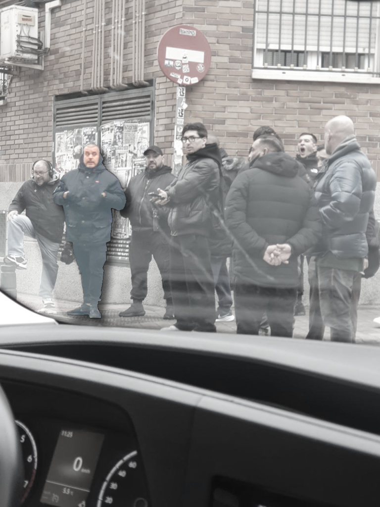 J. Piquenque en el desalojo del CSRA Diskordia en febrero de 2026