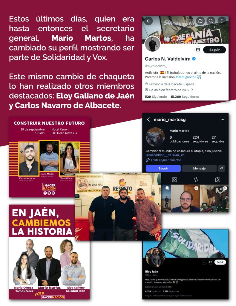 Miembros de Hacer Nación que han pasado a Vox