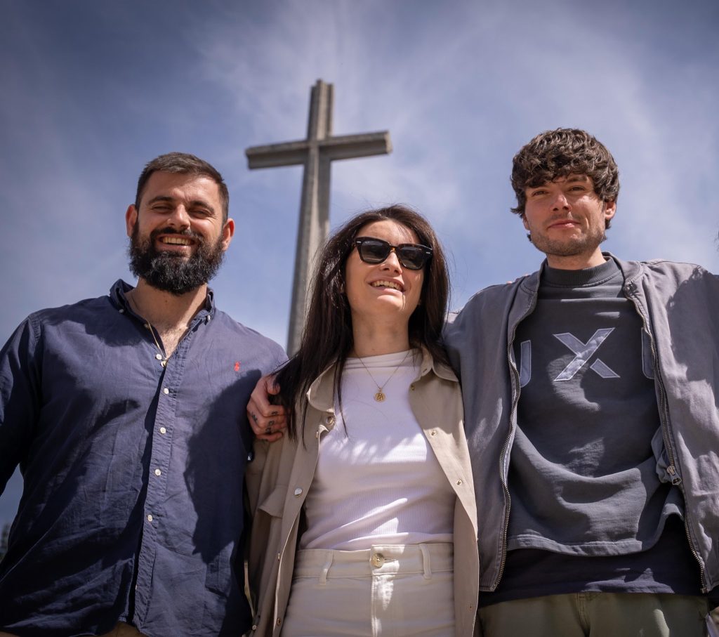 Pablo Gasca y Cesar Pintado en el Valle de los Caidos