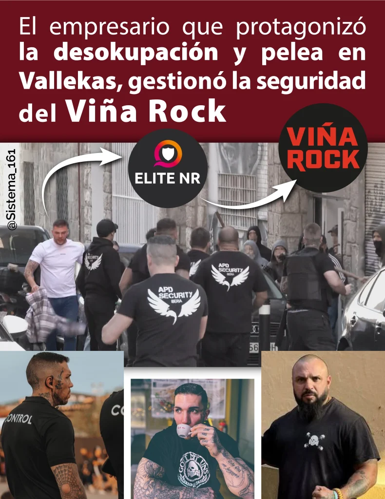 El empresario que protagonizó la desocupación y pelea en Vallekas, gestionó la seguridad del Viña Rock